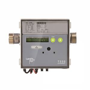 Landis_Gyr-T550_E_frontal_mit OEM_frei_130 mm_BJ2019_resized_ultrasonic heat meter_1