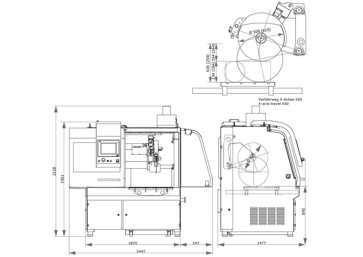 Qness (QATM) Floor-standing Cut-off machine Brillant 285_4 Qness (QATM) Floor-standing Cut-off machine Brillant 285_4